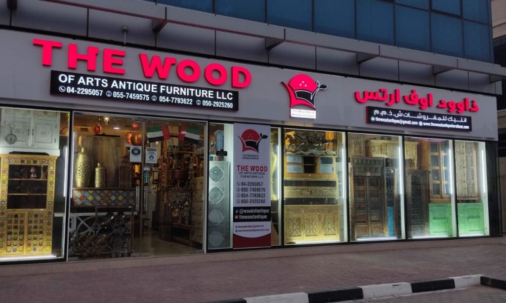 The wood of Arts Antique Furniture - Best Vintage Store In Dubai