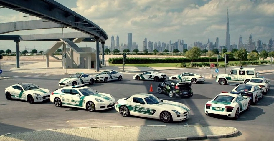 Super cars own by dubai police