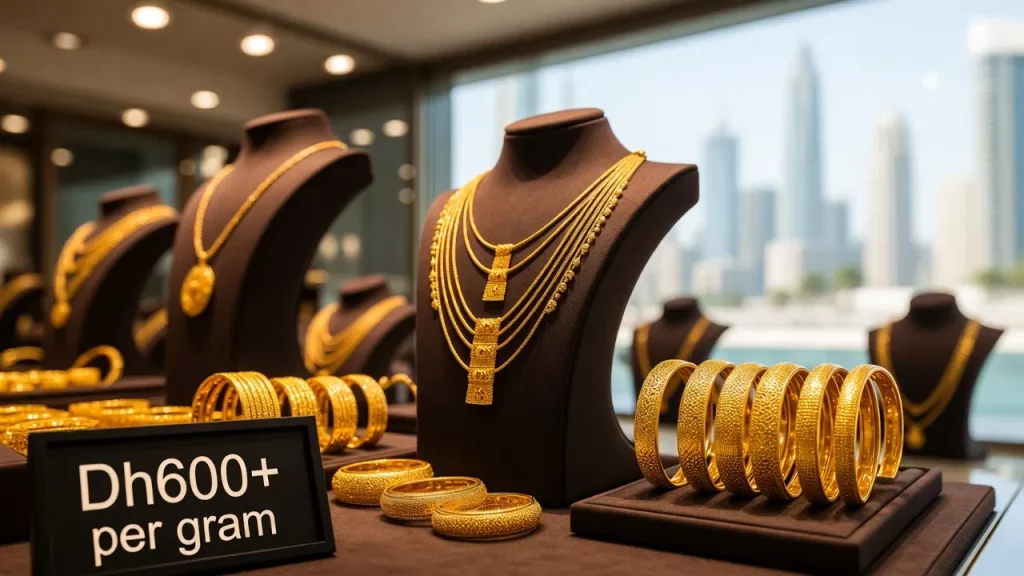Dubai Gold Prices Cross Dh600 Per Gram as Global Rates Hold Steady